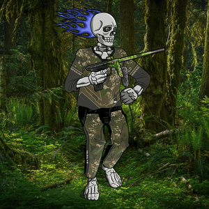 Adrenaline Skully NFT - Regiment in Woods with Swab - Adrenaline